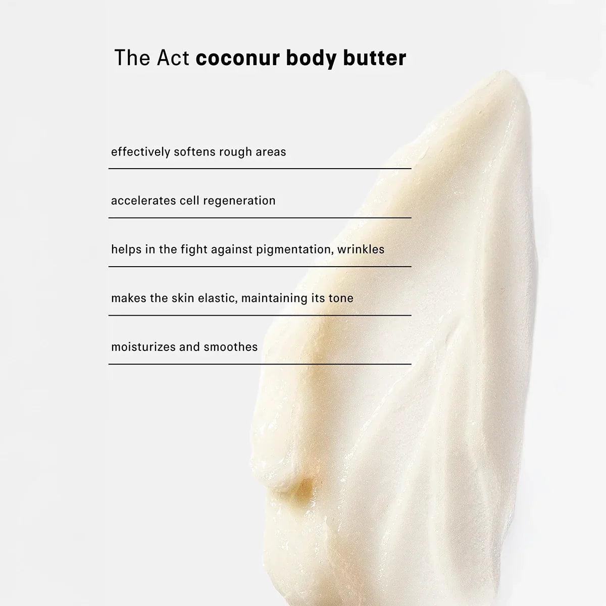 Coconut Massage Body Butter - The Act - Hallburg.ae