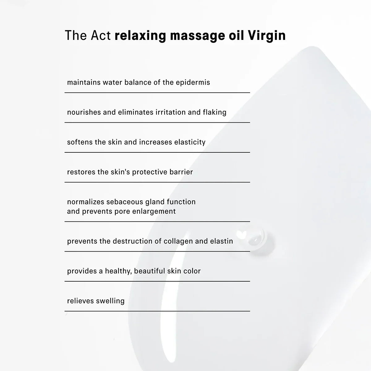 Relaxing Massage Oil - The Act - Hallburg.ae